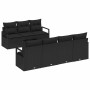 Conjunto de sofá de jardín con cojín Manual 8 pcs Negro en Sofás de exterior | Comprar online en Foru.es