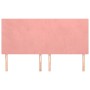 Cabeceros 4 unidades de terciopelo rosa 100x5x78/88 cm de vidaXL, Cabeceros y pies de cama - Ref: Foro24-3116123, Precio: 103...