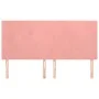 Cabeceros 4 unidades de terciopelo rosa 100x5x78/88 cm de vidaXL, Cabeceros y pies de cama - Ref: Foro24-3116123, Precio: 101...