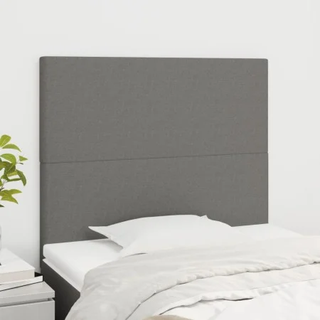 Kopfteile 2 Einheiten aus dunkelgrauem Stoff 100x5x78/88 cm von vidaXL, Kopf- und Fußteile - Ref: Foro24-3116043, Preis: 68,0...