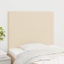 Cabeceros 2 unidades de tela color crema 100x5x78/88 cm de vidaXL, Cabeceros y pies de cama - Ref: Foro24-3116047, Precio: 76...