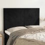Cabeceros 4 unidades terciopelo negro 72x5x78/88 cm de vidaXL, Cabeceros y pies de cama - Ref: Foro24-3116102, Precio: 108,55...