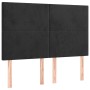 Cabeceros 4 unidades terciopelo negro 72x5x78/88 cm de vidaXL, Cabeceros y pies de cama - Ref: Foro24-3116102, Precio: 108,55...