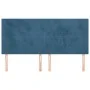 Cabeceros 4 unidades de terciopelo azul oscuro 100x5x78/88 cm de vidaXL, Cabeceros y pies de cama - Ref: Foro24-3116122, Prec...