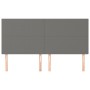 Cabeceros 4 unidades de tela gris oscuro 90x5x78/88 cm de vidaXL, Cabeceros y pies de cama - Ref: Foro24-3116067, Precio: 119...