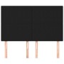 Cabeceros 4 unidades tela negro 72x5x78/88 cm de vidaXL, Cabeceros y pies de cama - Ref: Foro24-3116052, Precio: 92,98 €, Des...