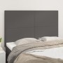 Cabeceros 4 unidades cuero sintético gris 72x5x78/88 cm de vidaXL, Cabeceros y pies de cama - Ref: Foro24-3116146, Precio: 94...