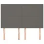 Cabeceros 4 unidades cuero sintético gris 72x5x78/88 cm de vidaXL, Cabeceros y pies de cama - Ref: Foro24-3116146, Precio: 92...