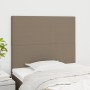 Cabeceros 2 unidades de tela gris taupe 100x5x78/88 cm de vidaXL, Cabeceros y pies de cama - Ref: Foro24-3116046, Precio: 73,...