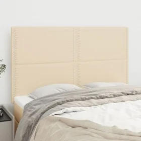 Cabeceros 4 unidades tela color crema 72x5x78/88 cm de vidaXL, Cabeceros y pies de cama - Ref: Foro24-3116195, Precio: 82,53 ...