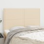 Cabeceros 4 unidades tela color crema 72x5x78/88 cm de vidaXL, Cabeceros y pies de cama - Ref: Foro24-3116195, Precio: 83,94 ...