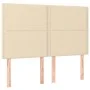 Headboards 4 units cream-colored fabric 72x5x78/88 cm by vidaXL, Headboards and footboards - Ref: Foro24-3116195, Price: 82,5...