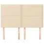 Headboards 4 units cream-colored fabric 72x5x78/88 cm by vidaXL, Headboards and footboards - Ref: Foro24-3116195, Price: 82,5...