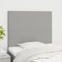 Cabeceros 2 unidades de tela gris claro 90x5x78/88 cm de vidaXL, Cabeceros y pies de cama - Ref: Foro24-3116034, Precio: 59,3...