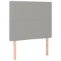 Cabeceros 2 unidades de tela gris claro 90x5x78/88 cm de vidaXL, Cabeceros y pies de cama - Ref: Foro24-3116034, Precio: 59,3...