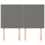 Cabeceros 4 unidades tela gris oscuro 72x5x78/88 cm de vidaXL, Cabeceros y pies de cama - Ref: Foro24-3116191, Precio: 85,46 ...