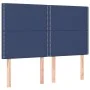Headboards 4 units blue fabric 72x5x78/88 cm by vidaXL, Headboards and footboards - Ref: Foro24-3116196, Price: 83,05 €, Disc...