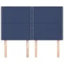 Headboards 4 units blue fabric 72x5x78/88 cm by vidaXL, Headboards and footboards - Ref: Foro24-3116196, Price: 83,05 €, Disc...