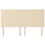 Cabeceros 4 unidades de tela color crema 100x5x78/88 cm de vidaXL, Cabeceros y pies de cama - Ref: Foro24-3116079, Precio: 14...