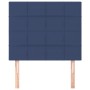 Cabeceros 2 unidades de tela azul 90x5x78/88 cm de vidaXL, Cabeceros y pies de cama - Ref: Foro24-3116320, Precio: 58,37 €, D...