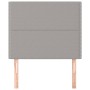 Cabeceros 2 unidades de tela gris claro 100x5x78/88 cm de vidaXL, Cabeceros y pies de cama - Ref: Foro24-3116182, Precio: 50,...