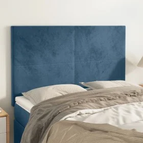 Kopfteile 4 Einheiten dunkelblauer Samt 72x5x78/88 cm von vidaXL, Kopf- und Fußteile - Ref: Foro24-3116104, Preis: 91,08 €, R...