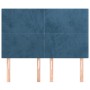 Cabeceros 4 unidades terciopelo azul oscuro 72x5x78/88 cm de vidaXL, Cabeceros y pies de cama - Ref: Foro24-3116104, Precio: ...