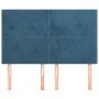 Cabeceros 4 unidades terciopelo azul oscuro 72x5x78/88 cm de vidaXL, Cabeceros y pies de cama - Ref: Foro24-3116104, Precio: ...
