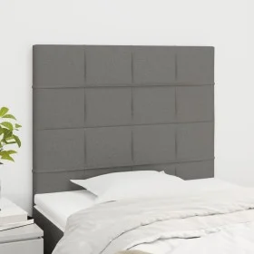Kopfteile 2 Einheiten aus dunkelgrauem Stoff 90x5x78/88 cm von vidaXL, Kopf- und Fußteile - Ref: Foro24-3116315, Preis: 55,85...