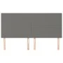 Cabeceros 4 unidades de tela gris oscuro 80x5x78/88 cm de vidaXL, Cabeceros y pies de cama - Ref: Foro24-3116059, Precio: 114...