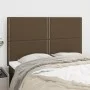 Headboards 4 units dark brown fabric 72x5x78/88 cm by vidaXL, Headboards and footboards - Ref: Foro24-3116193, Price: 83,26 €...