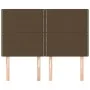 Headboards 4 units dark brown fabric 72x5x78/88 cm by vidaXL, Headboards and footboards - Ref: Foro24-3116193, Price: 83,26 €...
