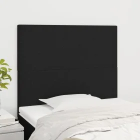 Kopfteile 2 Einheiten aus schwarzem Stoff 100x5x78/88 cm von vidaXL, Kopf- und Fußteile - Ref: Foro24-3116044, Preis: 54,27 €...
