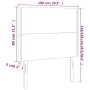 Cabeceros 2 unidades de cuero sintético blanco 100x5x78/88 cm de vidaXL, Cabeceros y pies de cama - Ref: Foro24-3116277, Prec...