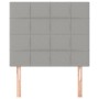 Cabeceros 2 unidades de tela gris claro 100x5x78/88 cm de vidaXL, Cabeceros y pies de cama - Ref: Foro24-3116322, Precio: 60,...
