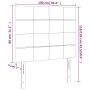 Cabeceros 2 unidades de tela gris claro 100x5x78/88 cm de vidaXL, Cabeceros y pies de cama - Ref: Foro24-3116322, Precio: 60,...