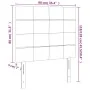 Kopfteile 2 Einheiten aus dunkelbraunem Stoff 90x5x78/88 cm von vidaXL, Kopf- und Fußteile - Ref: Foro24-3116317, Preis: 61,0...