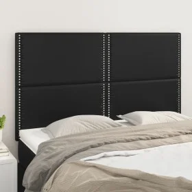 Kopfteile 4 Einheiten schwarzes Kunstleder 72x5x78/88 cm von vidaXL, Kopf- und Fußteile - Ref: Foro24-3116282, Preis: 82,89 €...