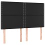 Cabeceros 4 unidades cuero sintético negro 72x5x78/88 cm de vidaXL, Cabeceros y pies de cama - Ref: Foro24-3116282, Precio: 8...