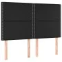 Headboards 4 units black synthetic leather 72x5x78/88 cm by vidaXL, Headboards and footboards - Ref: Foro24-3116282, Price: 8...