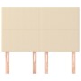 Cabeceros 4 unidades tela color crema 72x5x78/88 cm de vidaXL, Cabeceros y pies de cama - Ref: Foro24-3116055, Precio: 114,87...