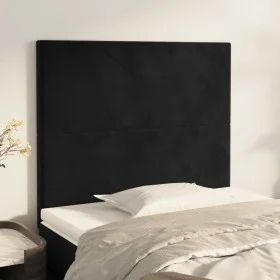Kopfteile 2 Einheiten aus schwarzem Samt 90x5x78/88 cm von vidaXL, Kopf- und Fußteile - Ref: Foro24-3116090, Preis: 64,18 €, ...