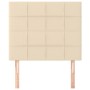 Cabeceros 2 unidades de tela color crema 100x5x78/88 cm de vidaXL, Cabeceros y pies de cama - Ref: Foro24-3116327, Precio: 55...