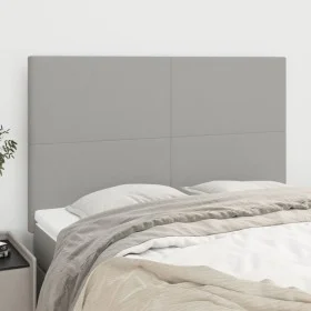 Kopfteile 4 Einheiten hellgrauer Stoff 72x5x78/88 cm von vidaXL, Kopf- und Fußteile - Ref: Foro24-3116050, Preis: 113,43 €, R...