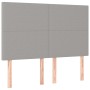 Cabeceros 4 unidades tela gris claro 72x5x78/88 cm de vidaXL, Cabeceros y pies de cama - Ref: Foro24-3116050, Precio: 107,29 ...