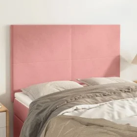 Kopfteile 4 Einheiten rosa Samt 72x5x78/88 cm von vidaXL, Kopf- und Fußteile - Ref: Foro24-3116105, Preis: 112,52 €, Rabatt: %