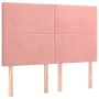 Cabeceros 4 unidades terciopelo rosa 72x5x78/88 cm de vidaXL, Cabeceros y pies de cama - Ref: Foro24-3116105, Precio: 112,52 ...