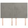Headboards 4 units light gray velvet 72x5x78/88 cm by vidaXL, Headboards and footboards - Ref: Foro24-3116100, Price: 106,17 ...