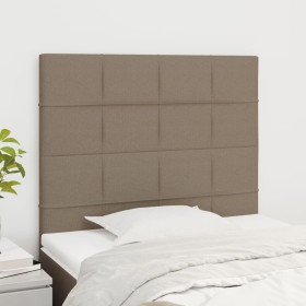 Cabeceros 2 unidades tela gris taupe 80x5x78/88 cm de vidaXL, Cabeceros y pies de cama - Ref: Foro24-3116310, Precio: 49,34 €...