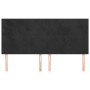 Cabeceros 4 unidades de terciopelo negro 90x5x78/88 cm de vidaXL, Cabeceros y pies de cama - Ref: Foro24-3116114, Precio: 121...